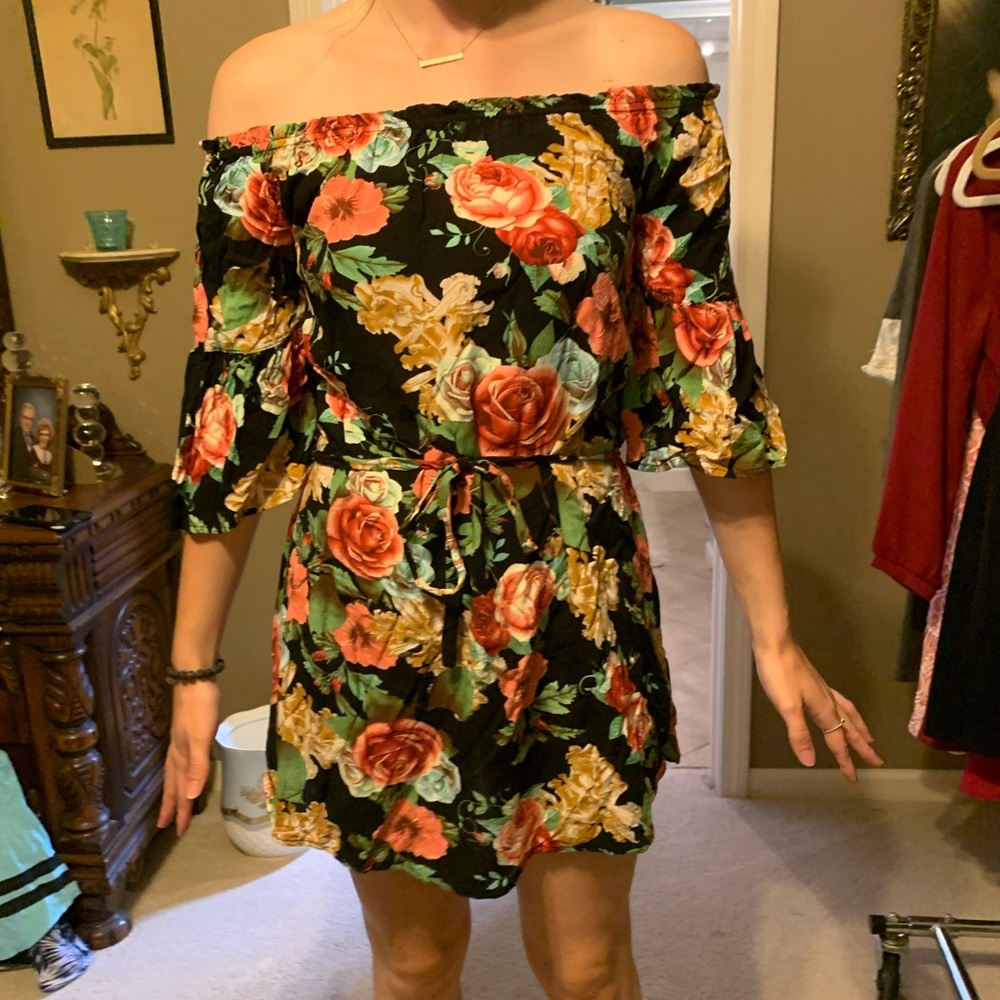 Black Floral Dress